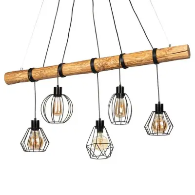 Envostar - Various 5 Taklampa Pine Wood