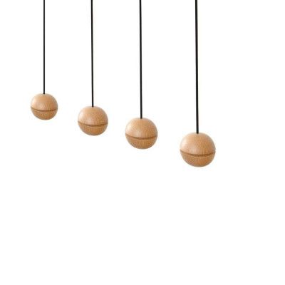 Envostar - Wooden Balls 4 Taklampa Wood/Black