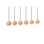 Envostar - Wooden Balls 6 Taklampa Wood/Black