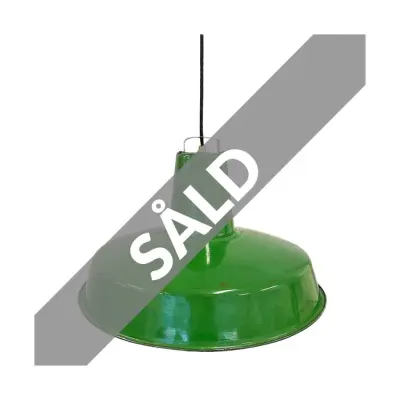 Eric industrilampa, grön