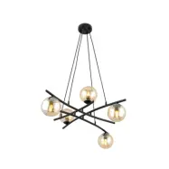 ESSA 5 Taklampa, Svart/Amber