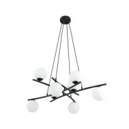 ESSA 8 Taklampa, Svart/Vit