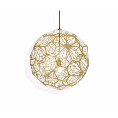 Etch Web taklampa, mässing 60cm