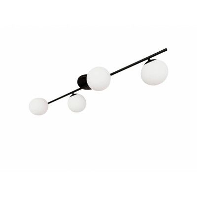 Euluna - Glassy 4 Plafond Linear Black/Opal