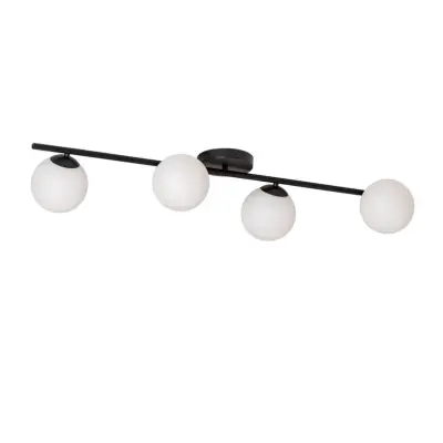 Euluna - Glassy 4 Plafond Linear Black/Opal