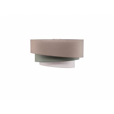 Euluna - Trio monocolor taklampa, Ø 60 cm, grå, textil