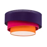 Euluna - Trio Plafond Ø60 Violet/Rosa/Orange -