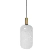 ferm LIVING - Collect Taklampa Casca Tall Milk/Low Brass