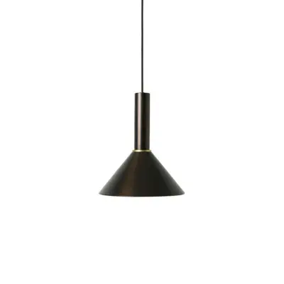 ferm LIVING - Collect Taklampa Cone High Black Brass
