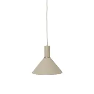ferm LIVING - Collect Taklampa Cone Low Cashmere