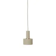 ferm LIVING - Collect Taklampa Disc Low Cashmere