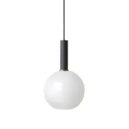 ferm LIVING - Collect Taklampa Opal Sphere High Black