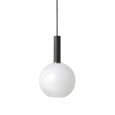 ferm LIVING - Collect Taklampa Opal Sphere High Black