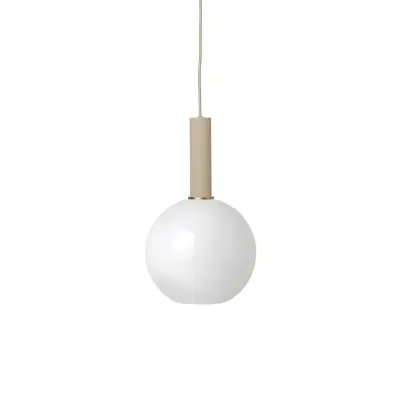 ferm LIVING - Collect Taklampa Opal Sphere High Cashmere