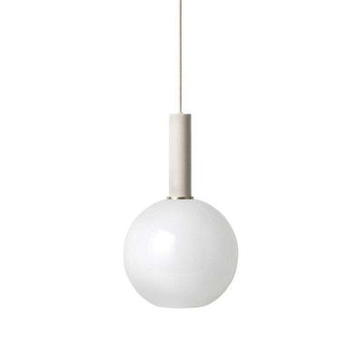 ferm LIVING - Collect Taklampa Opal Sphere High Light Grey