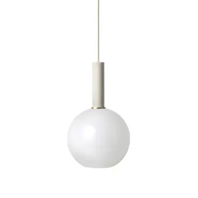 ferm LIVING - Collect Taklampa Opal Sphere High Light Grey