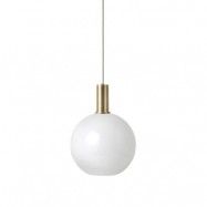ferm LIVING - Collect Taklampa Opal Sphere Low Brass