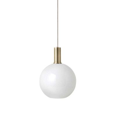 ferm LIVING - Collect Taklampa Opal Sphere Low Brass