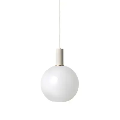 ferm LIVING - Collect Taklampa Opal Sphere Low Light Grey