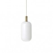 ferm LIVING - Collect Taklampa Opal Tall Low Brass