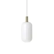 ferm LIVING - Collect Taklampa Opal Tall Low Brass