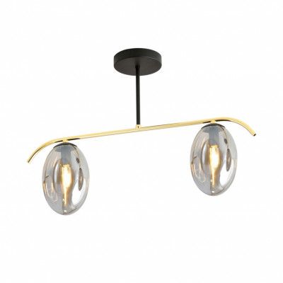 FINES 2 Taklampa, Svart/Guld/Grafit