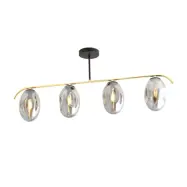 FINES 4 Taklampa, Svart/Guld/Grafit