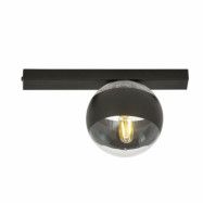 FIT 1 Taklampa, Svart/Transparent/svart