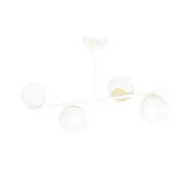 FLOKI 4 Taklampa, Vit/Guld/Vit