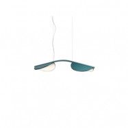 Flos - Almendra S2 Short Taklampa Bay Blue Metallized