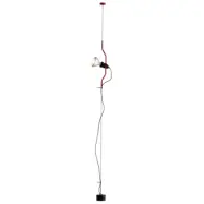 Parentesi Taklampa Röd u/Dimmer FLOS - Vardagsrum - Design - Metall - Med en ljuskälla