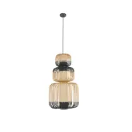 Forestier - Bamboo Taklampa Totem 3 Black