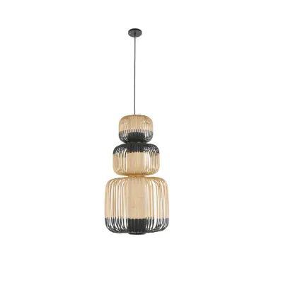 Forestier - Bamboo Taklampa Totem 3 Black
