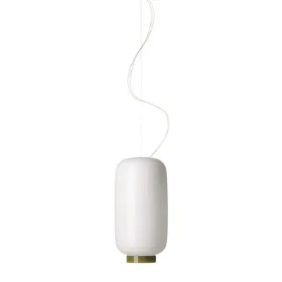 Foscarini - Chouchin 2 Reverse LED-pendellampa, vit/grön