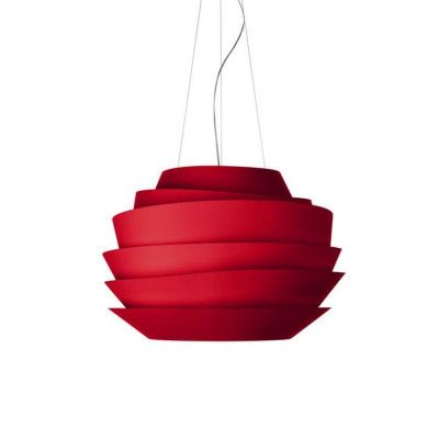 Foscarini - Le Soleil Taklampa E27&GU10 Röd 3,5m