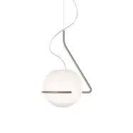 Foscarini - Tonda Taklampa Titanium/White