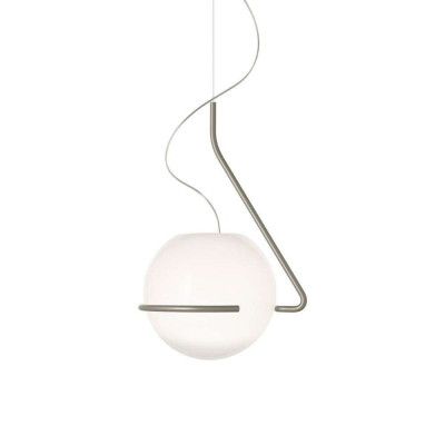 Foscarini - Tonda Taklampa Titanium/White
