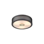 Frame plafond, svart/mässing Ø24cm