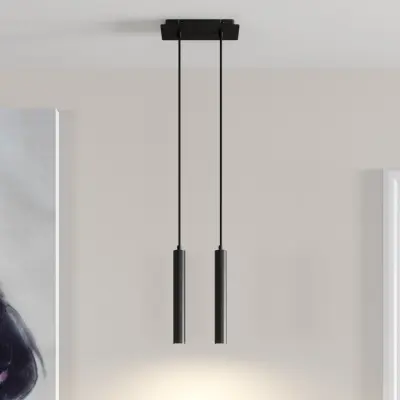 Franka 2 Taklampa Black Arcchio - Vardagsrum - Modern - Metall - Med flera ljuskällor