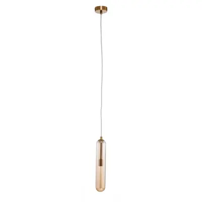 Lucande - Freylin Taklampa Amber/Brass