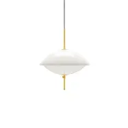 FRITZ HANSEN - Clam Taklampa Ø440 Opal/Brass