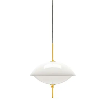 FRITZ HANSEN - Clam Taklampa Ø550 Opal/Brass