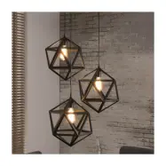 FURBO taklampa, trekantig - svart metall