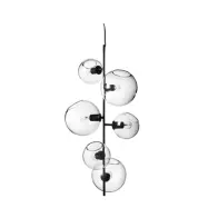 Göte taklampa, svart/klar 83cm