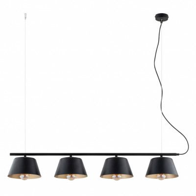 GELATO 4 Taklampa, Svart/Guld