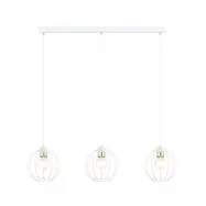 GINO 3 Taklampa, Vit/Guld/Vit