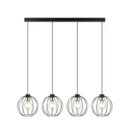 GINO 4 Taklampa, Svart/Guld/Svart