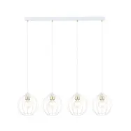 GINO 4 Taklampa, Vit/Guld/Vit