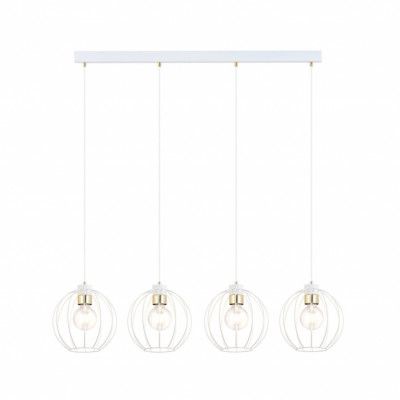 GINO 4 Taklampa, Vit/Guld/Vit