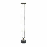GLAM 1 Taklampa, Svart/Transparent/svart